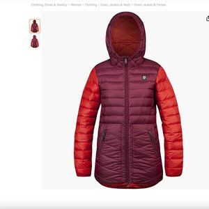 Orage Retreat Down Puffy Jacket, R269 Plumrose, Women's Sz S